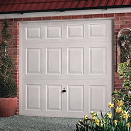 Garador Beaumont garage door in white